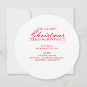 Funny Santa ~ Kerstmis-uitnodigingskaart Kaart (Achterkant)