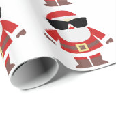 Funny Santa Kerstthema Cadeaupapier (Rol Hoek)