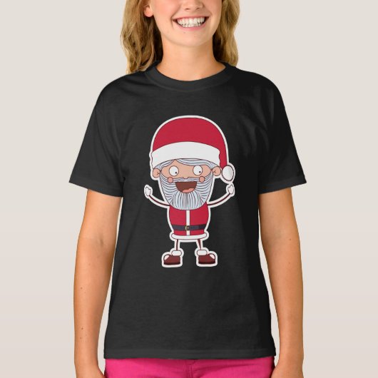 Funny Santa-kleding T-shirt (Voorkant)