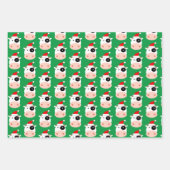 Funny Santa koe Kerst inpakpapier vellen (Voorkant 2)