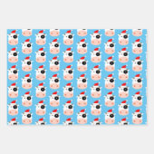 Funny Santa koe Kerst inpakpapier vellen (Voorkant)