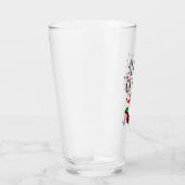 Funny Santa Let's krijgen een kleine kerstslogan Glas (Rechts)