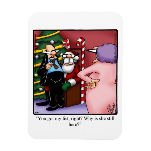 Funny Santa List Humor Magnet Gift Magneet (Verticaal)