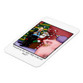 Funny Santa List Humor Magnet Gift Magneet (Linkerzijde)