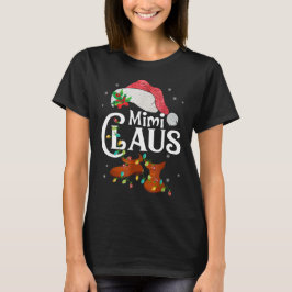 Funny Santa Mimi Claus Kerstfamilie T-shirt