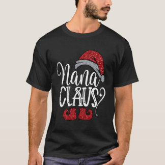 Funny Santa Nana Claus kerstwedstrijd P T-shirt