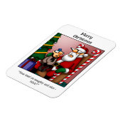 Funny Santa Naughty of Mooie Humor Magnet Gift Magneet (Linkerzijde)