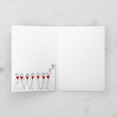 Funny Santa Netball Christmas Greeting Feestdagen Kaart (Binnen)