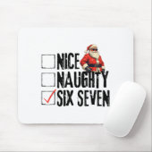 Funny Santa Nice Naughty Six Seven Meme 67 Christm Muismat (Met muis)