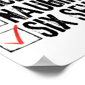 Funny Santa Nice Naughty Six Seven Meme 67 Christm Poster (Hoek)