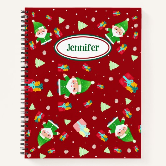 Funny Santa Notitieboek (Voorkant)
