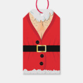 Funny Santa Novelty Kerstmis Cadeaulabel (Voorkant)