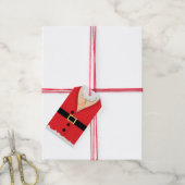 Funny Santa Novelty Kerstmis Cadeaulabel (Met Touw)