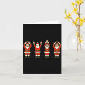 Funny Santa Ohio Midwestern Party O-h-i-o Christma Kaart (Gele Bloem)