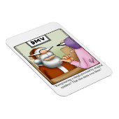 Funny Santa op DMV Humor Magnet Gift Magneet (Rechterzijde)