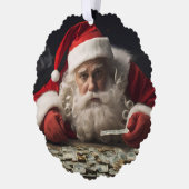 Funny Santa Ornament Card with Inflation Rhyme (Links)