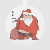 Funny Santa Ornament - Grumpy Santa (achterkant)