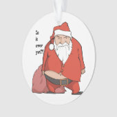 Funny Santa Ornament - Grumpy Santa (voorkant)