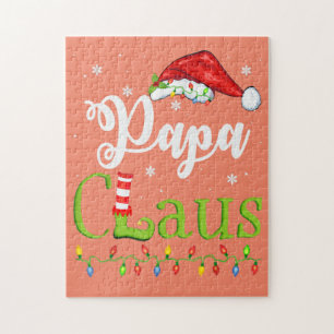 Funny Santa Papa Claus kerstwedstrijd familie Legpuzzel
