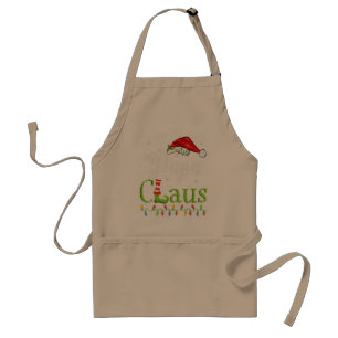 Funny Santa Papa Claus kerstwedstrijd familie Standaard Schort