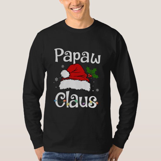 Funny Santa Papaw Claus Christmas Matching Family T-shirt (Voorkant)