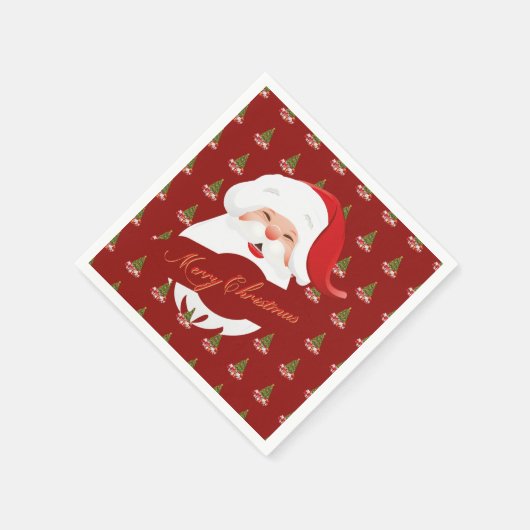Funny Santa - Paper Napkins Servetten (Hoek)