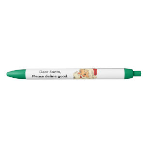 Funny Santa Pens: Beste kerstman, geef een goede d Zwarte Inkt Pen