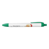 Funny Santa Pens: Beste kerstman, geef een goede d Zwarte Inkt Pen (Bovenkant)