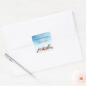 Funny Santa Personalized Bookplate Label voor Boek (Envelop)
