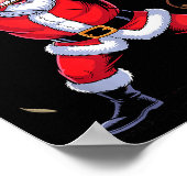 Funny Santa Playing Archery Holiday Christmas Xmas Poster (Hoek)