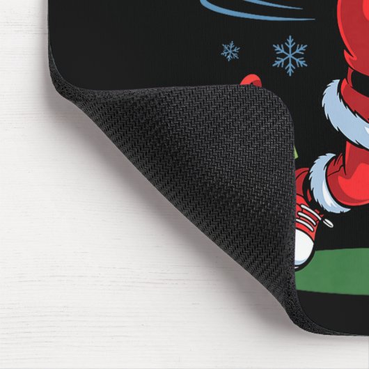 Funny Santa Playing Golf Holiday Christmas Xmas Pa Muismat (Hoek)