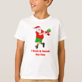 Funny Santa Plays Pickleball I Dash & Smash Fun T-shirt (Voorkant)