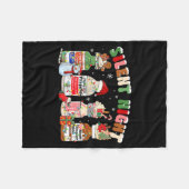 Funny Santa Profol Silent Night Icu Nurses Merry C Fleece Deken (Voorkant (Horizontaal))