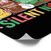 Funny Santa Profol Silent Night Icu Nurses Merry C Poster (Hoek)