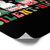 Funny Santa Profol Silent Night Icu Nurses Merry C Poster (Hoek)