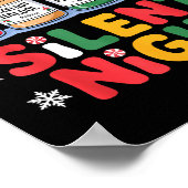 Funny Santa Profol Silent Night Icu Nurses Merry C Poster (Hoek)