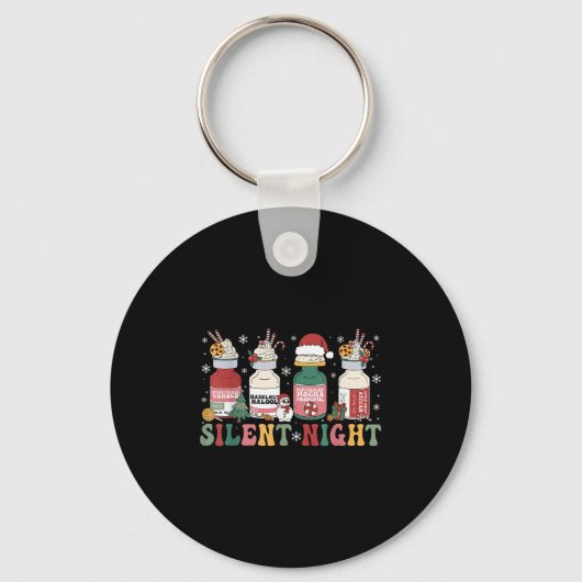 Funny Santa Propofol Silent Night Icu Nurses Merry Sleutelhanger (Voorkant)