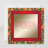 Funny Santa & Reindeer Kinderen Kaart (Achterkant)