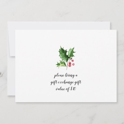 Funny Santa Reindeer Merry Little Kerstparty Kaart (Achterkant)