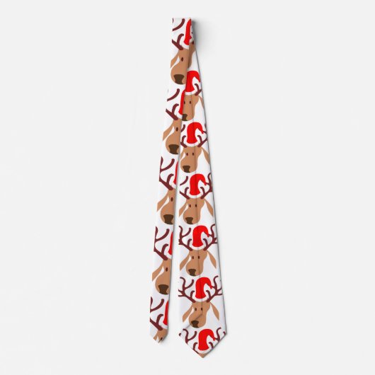 Funny Santa Reindeer Stropdas (Achterkant)