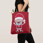 Funny Santa & Reindetassen Tote Bag (Dichtbij)