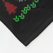 Funny Santa Riding Dinosaur Animal Ugly Christmas  Fleece Deken (Hoek)