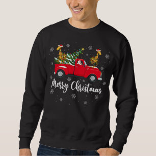 Funny Santa Riding Kerstmis Giraffe Ch Trui