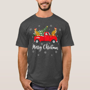 Funny Santa Riding Kerstmis Truck Cheetah Ch T-shirt