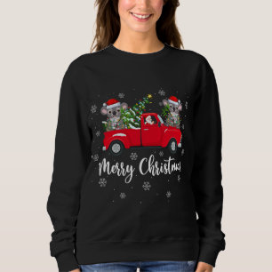 Funny Santa Riding Kerstmis Truck Koala Chri Trui