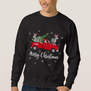 Funny Santa Riding Kerstmis Truck Mule Chris Trui