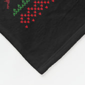 Funny Santa Riding Shark Ugly Christmas Sweaters S Fleece Deken (Hoek)