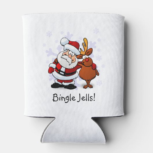 Funny Santa & Rudolph Holiday Koelbox Blikjeskoeler (Achterkant)