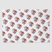 Funny Santa & Rudolph Holiday Tissue Paper Tissuepapier (Voorkant)