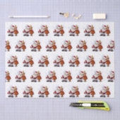 Funny Santa & Rudolph Holiday Tissue Paper Tissuepapier (Craft)